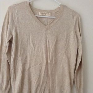 Faded Glory Juniors Cream Sweater Sz Small